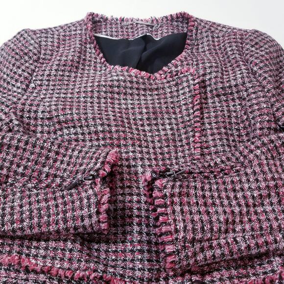 White House Black Market Wool Blend Tweed Metallic Blazer - Picture 10 of 13